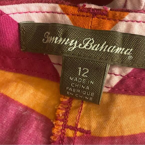 Tommy Bahama Size 12 - 5 Inch Inseam Striped Short Shorts - Picture 3 of 3